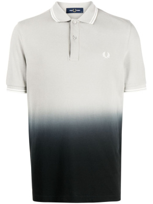 

Gradient-effect piqué polo shirt, Fred Perry Gradient-effect piqué polo shirt