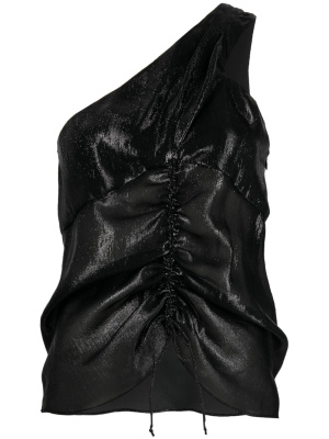 Metallic-effect ruched one-shoulder top, IRO Metallic-effect ruched one-shoulder top
Metallic-effect ruched one-shoulder top, IRO Metallic-effect ruched one-shoulder top