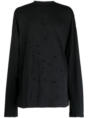 Perforated-design cotton T-shirt, VETEMENTS Perforated-design cotton T-shirt
Perforated-design cotton T-shirt, VETEMENTS Perforated-design cotton T-shirt