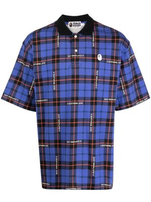 Logo-print short-sleeve polo shirt, A BATHING APE® Logo-print short-sleeve polo shirt
Logo-print short-sleeve polo shirt, A BATHING APE® Logo-print short-sleeve polo shirt