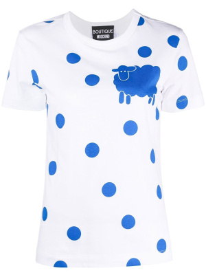 Polka dot-print short-sleeved T-shirt, Boutique Moschino Polka dot-print short-sleeved T-shirt
Polka dot-print short-sleeved T-shirt, Boutique Moschino Polka dot-print short-sleeved T-shirt
