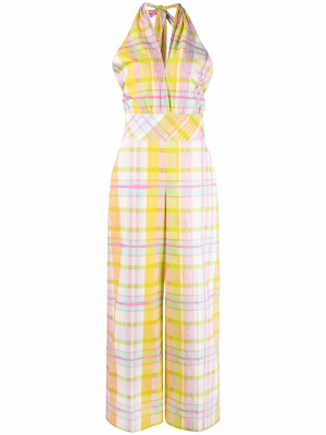 Check-print halterneck jumpsuit, Boutique Moschino Check-print halterneck jumpsuit
Check-print halterneck jumpsuit, Boutique Moschino Check-print halterneck jumpsuit