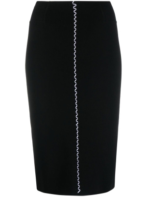 Contrast-stitch high-waisted skirt, Off-White Contrast-stitch high-waisted skirt
Contrast-stitch high-waisted skirt, Off-White Contrast-stitch high-waisted skirt