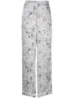 Sketch print straight-leg trousers, Off-White Sketch print straight-leg trousers
Sketch print straight-leg trousers, Off-White Sketch print straight-leg trousers