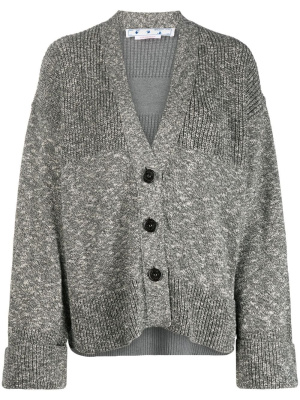 Diag-stripe mélange-effect cardigan, Off-White Diag-stripe mélange-effect cardigan
Diag-stripe mélange-effect cardigan, Off-White Diag-stripe mélange-effect cardigan