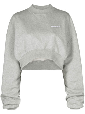 Oversized-sleeve cropped sweatshirt, Off-White Oversized-sleeve cropped sweatshirt
Oversized-sleeve cropped sweatshirt, Off-White Oversized-sleeve cropped sweatshirt