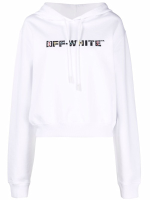 Rhinestone-embellished logo hoodie, Off-White Rhinestone-embellished logo hoodie
Rhinestone-embellished logo hoodie, Off-White Rhinestone-embellished logo hoodie
