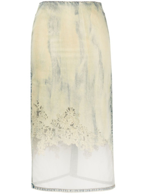 Denim-lining embroidery-detail skirt, Diesel Denim-lining embroidery-detail skirt
Denim-lining embroidery-detail skirt, Diesel Denim-lining embroidery-detail skirt