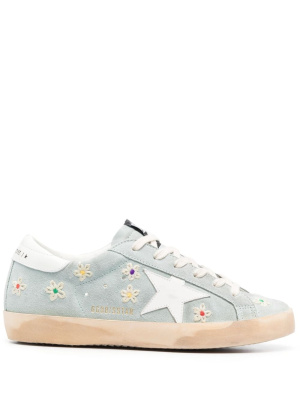 Superstar floral-embroidered suede sneakers, Golden Goose Superstar floral-embroidered suede sneakers
Superstar floral-embroidered suede sneakers, Golden Goose Superstar floral-embroidered suede sneakers