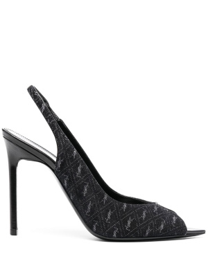 Logo-monogram slingback sandals, Saint Laurent Logo-monogram slingback sandals
Logo-monogram slingback sandals, Saint Laurent Logo-monogram slingback sandals
