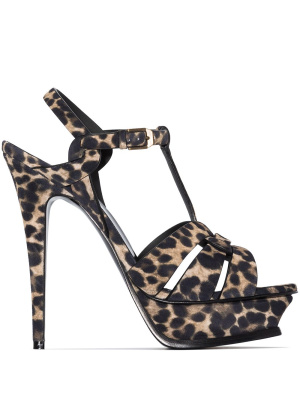 Tribute leopard-print 105mm sandals, Saint Laurent Tribute leopard-print 105mm sandals
Tribute leopard-print 105mm sandals, Saint Laurent Tribute leopard-print 105mm sandals