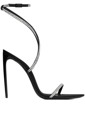 Georgia rhinestone-embellished satin sandals, Saint Laurent Georgia rhinestone-embellished satin sandals
Georgia rhinestone-embellished satin sandals, Saint Laurent Georgia rhinestone-embellished satin sandals