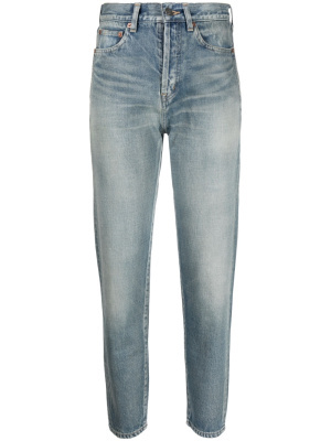 

High-rise slim-fit tapered jeans, Saint Laurent High-rise slim-fit tapered jeans