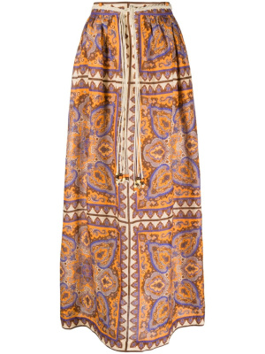 Halcyon paisley-print linen maxi skirt, ZIMMERMANN Halcyon paisley-print linen maxi skirt
Halcyon paisley-print linen maxi skirt, ZIMMERMANN Halcyon paisley-print linen maxi skirt