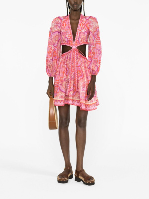 Halcyon paisley-print cut-out minidress, ZIMMERMANN Halcyon paisley-print cut-out minidress
Halcyon paisley-print cut-out minidress, ZIMMERMANN Halcyon paisley-print cut-out minidress