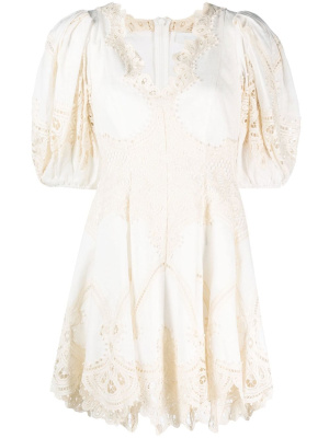 Lace-detailing balloon-sleeve dress, ZIMMERMANN Lace-detailing balloon-sleeve dress
Lace-detailing balloon-sleeve dress, ZIMMERMANN Lace-detailing balloon-sleeve dress