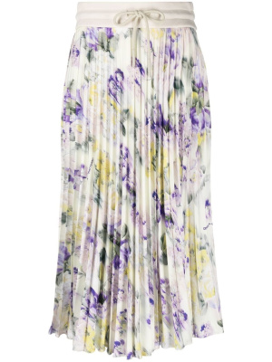 Drawstring floral print pleated skirt, Off-White Drawstring floral print pleated skirt
Drawstring floral print pleated skirt, Off-White Drawstring floral print pleated skirt