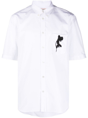 Orchid-embroidered cotton shirt, Alexander McQueen Orchid-embroidered cotton shirt
Orchid-embroidered cotton shirt, Alexander McQueen Orchid-embroidered cotton shirt