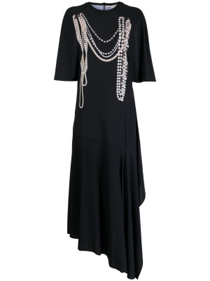 Trompe l'oeil-print asymmetric dress, Stella McCartney Trompe l'oeil-print asymmetric dress
Trompe l'oeil-print asymmetric dress, Stella McCartney Trompe l'oeil-print asymmetric dress