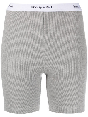 Logo-waistband ribbed-knit biker shorts, Sporty & Rich Logo-waistband ribbed-knit biker shorts
Logo-waistband ribbed-knit biker shorts, Sporty & Rich Logo-waistband ribbed-knit biker shorts