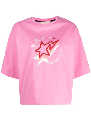 Contrasting collar cotton T-shirt, BAPY BY *A BATHING APE® Contrasting collar cotton T-shirt
Contrasting collar cotton T-shirt, BAPY BY *A BATHING APE® Contrasting collar cotton T-shirt