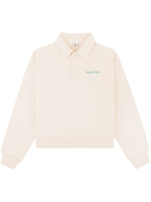 Logo-embroidered cotton polo shirt, Sporty & Rich Logo-embroidered cotton polo shirt
Logo-embroidered cotton polo shirt, Sporty & Rich Logo-embroidered cotton polo shirt
