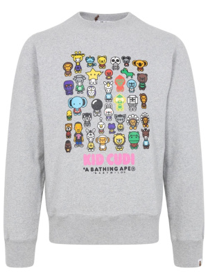 X Kid Cudi Baby Milo crewneck sweatshirt, A BATHING APE® X Kid Cudi Baby Milo crewneck sweatshirt
X Kid Cudi Baby Milo crewneck sweatshirt, A BATHING APE® X Kid Cudi Baby Milo crewneck sweatshirt