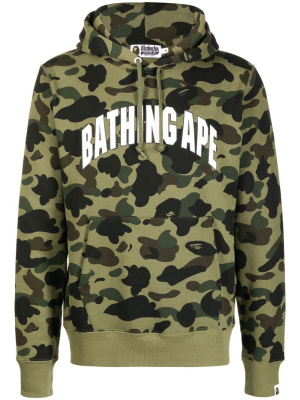 Logo-print camouflage pullover hoodie, A BATHING APE® Logo-print camouflage pullover hoodie
Logo-print camouflage pullover hoodie, A BATHING APE® Logo-print camouflage pullover hoodie