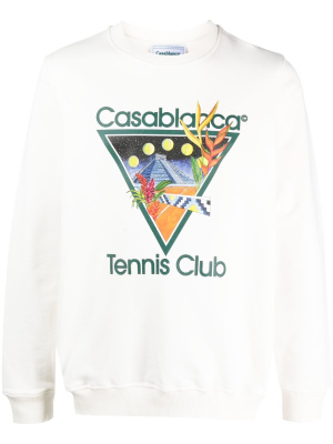 Tennis Club Icon graphic-print sweatshirt, Casablanca Tennis Club Icon graphic-print sweatshirt
Tennis Club Icon graphic-print sweatshirt, Casablanca Tennis Club Icon graphic-print sweatshirt