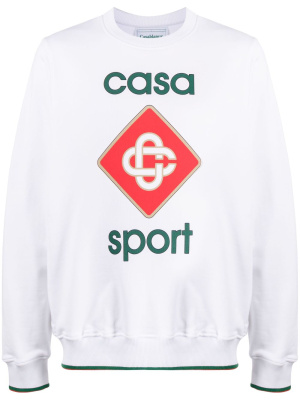 Logo-print organic cotton sweatshirt, Casablanca Logo-print organic cotton sweatshirt
Logo-print organic cotton sweatshirt, Casablanca Logo-print organic cotton sweatshirt