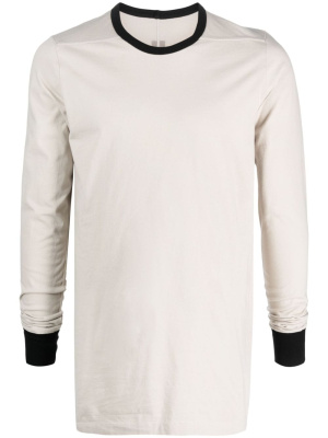 Contrasting-trim crew-neck cotton jumper, Rick Owens Contrasting-trim crew-neck cotton jumper
Contrasting-trim crew-neck cotton jumper, Rick Owens Contrasting-trim crew-neck cotton jumper