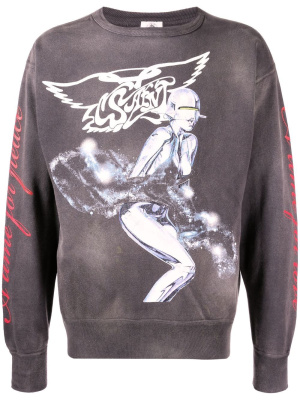 Graphic print crew-neck sweatshirt, SAINT MXXXXXX Graphic print crew-neck sweatshirt
Graphic print crew-neck sweatshirt, SAINT MXXXXXX Graphic print crew-neck sweatshirt