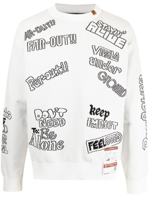 Intarsia-knit cotton jumper, Maison Mihara Yasuhiro Intarsia-knit cotton jumper
Intarsia-knit cotton jumper, Maison Mihara Yasuhiro Intarsia-knit cotton jumper