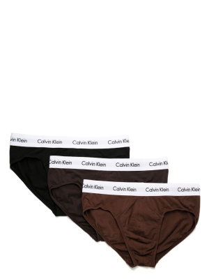 

Logo-waistband cotton-blend briefs (set of three), Calvin Klein Logo-waistband cotton-blend briefs (set of three)