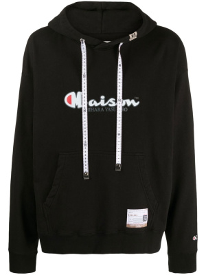 Logo-print drawstring hoodie, Maison Mihara Yasuhiro Logo-print drawstring hoodie
Logo-print drawstring hoodie, Maison Mihara Yasuhiro Logo-print drawstring hoodie