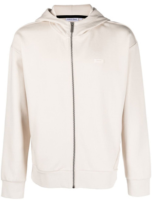 

Logo-patch zip-up hoodie, Calvin Klein Logo-patch zip-up hoodie