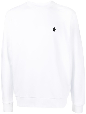 Logo-embroidered cotton sweatshirt, Marcelo Burlon County of Milan Logo-embroidered cotton sweatshirt
Logo-embroidered cotton sweatshirt, Marcelo Burlon County of Milan Logo-embroidered cotton sweatshirt