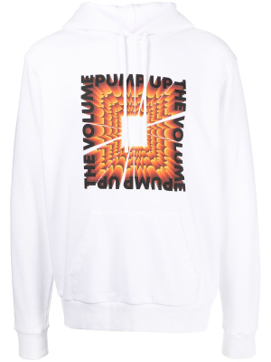 Slogan-print drawstring hoodie, Marcelo Burlon County of Milan Slogan-print drawstring hoodie
Slogan-print drawstring hoodie, Marcelo Burlon County of Milan Slogan-print drawstring hoodie