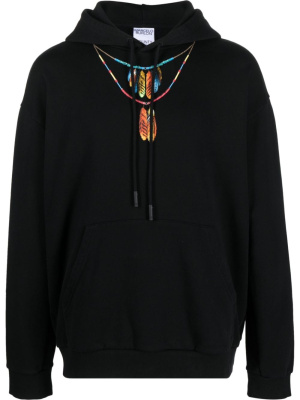 Feather necklace-print hoodie, Marcelo Burlon County of Milan Feather necklace-print hoodie
Feather necklace-print hoodie, Marcelo Burlon County of Milan Feather necklace-print hoodie