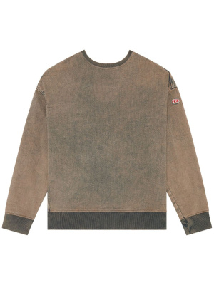 Logo-embroidered crewneck denim sweatshirt, Diesel Logo-embroidered crewneck denim sweatshirt
Logo-embroidered crewneck denim sweatshirt, Diesel Logo-embroidered crewneck denim sweatshirt