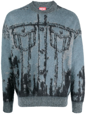K-Patmos patterned-intarsia sweatshirt, Diesel K-Patmos patterned-intarsia sweatshirt
K-Patmos patterned-intarsia sweatshirt, Diesel K-Patmos patterned-intarsia sweatshirt