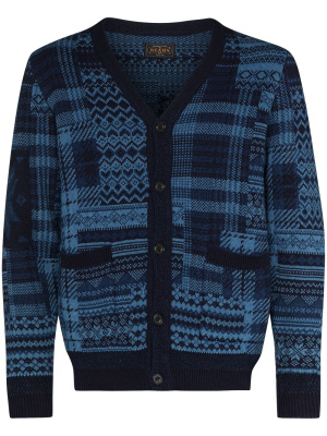 Patchwork jacquard effect V-neck cardigan, BEAMS PLUS Patchwork jacquard effect V-neck cardigan
Patchwork jacquard effect V-neck cardigan, BEAMS PLUS Patchwork jacquard effect V-neck cardigan