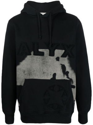 Logo-embroidered cow-print hoodie, 1017 ALYX 9SM Logo-embroidered cow-print hoodie
Logo-embroidered cow-print hoodie, 1017 ALYX 9SM Logo-embroidered cow-print hoodie
