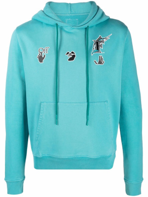 X MLB Florida Marlins logo-print hoodie, Off-White X MLB Florida Marlins logo-print hoodie
X MLB Florida Marlins logo-print hoodie, Off-White X MLB Florida Marlins logo-print hoodie