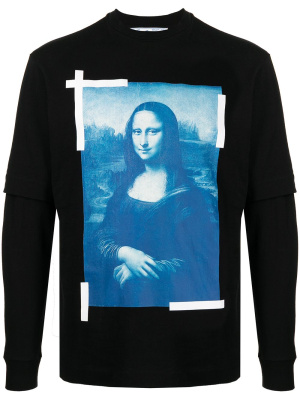 Monalisa print long-sleeve T-shirt, Off-White Monalisa print long-sleeve T-shirt
Monalisa print long-sleeve T-shirt, Off-White Monalisa print long-sleeve T-shirt