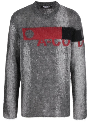 Sprayed-effect logo-jacquard jumper, A-COLD-WALL* Sprayed-effect logo-jacquard jumper
Sprayed-effect logo-jacquard jumper, A-COLD-WALL* Sprayed-effect logo-jacquard jumper