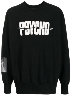 X Psycho appliqué crew-neck sweatshirt, Undercover X Psycho appliqué crew-neck sweatshirt
X Psycho appliqué crew-neck sweatshirt, Undercover X Psycho appliqué crew-neck sweatshirt