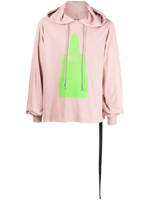 Graphic-print drawstring hoodie, Rick Owens DRKSHDW Graphic-print drawstring hoodie
Graphic-print drawstring hoodie, Rick Owens DRKSHDW Graphic-print drawstring hoodie