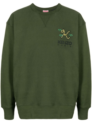 Logo-embroidered crew-neck sweatshirt, Kenzo Logo-embroidered crew-neck sweatshirt
Logo-embroidered crew-neck sweatshirt, Kenzo Logo-embroidered crew-neck sweatshirt