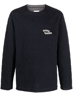 Logo-embroidered cable-knit jumper, Opening Ceremony Logo-embroidered cable-knit jumper
Logo-embroidered cable-knit jumper, Opening Ceremony Logo-embroidered cable-knit jumper